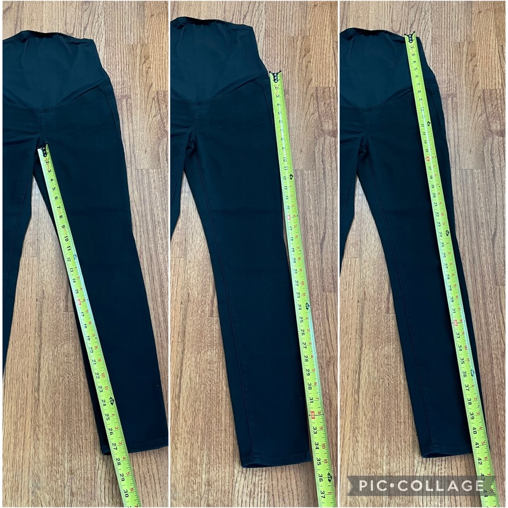 Madewell Maternity Over-the-Belly Skinny Jeans in Lunar Wash Black size 24 - Picture 15 of 16